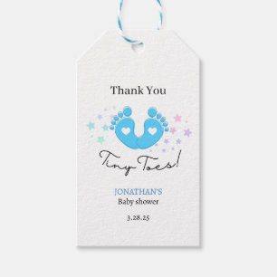Etiquetas Para Regalos Dedos Pequeños Azules