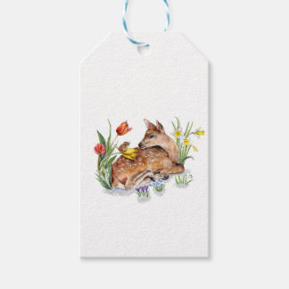 Etiquetas Para Regalos Deer de primavera