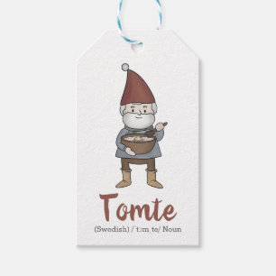 Etiquetas Para Regalos Definición de Tomte Gnome de Suecia 