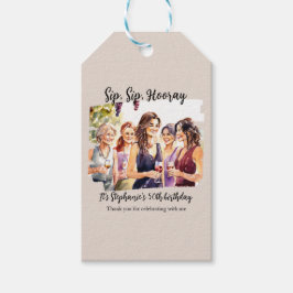 Etiquetas Para Regalos Degustación divertida de vino en otoño 50 cumpleañ