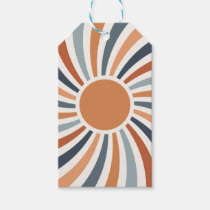 Etiquetas Para Regalos Dejar que el sol brille en un diseño de estilo ret