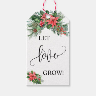 Etiquetas Para Regalos Dejar que los Navidades de Love Grow duchen el fav