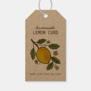 Etiquetas Para Regalos Deliciosos Limones Dulces Caseros Rústicos Persona