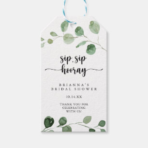 Etiquetas Para Regalos Delight Eucalyptus Sip Sip Hooray Bridal Shower