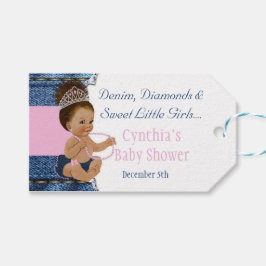 Etiquetas Para Regalos Denim, Diamonds, Little Girls