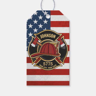 Etiquetas Para Regalos Departamento de Bomberos y Rescate de Bomberos Per