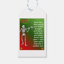 Etiquetas Para Regalos Deseos divertidos de Navidad para esqueleto para h