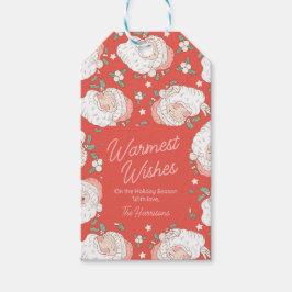 Etiquetas Para Regalos Deseos más cálidos Vacaciones personalizadas de Sa