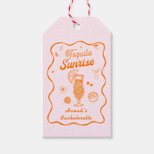 Etiquetas Para Regalos Despedida de soltera Amanecer de Tequila Naranja R