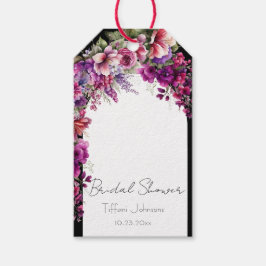 Etiquetas Para Regalos Despedida de Soltera con Arco Floral Llamativo