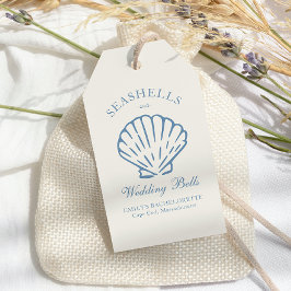 Etiquetas Para Regalos Despedida de soltera con conchas y campanas de bod