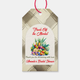 Etiquetas Para Regalos Despedida de soltera con frutas frescas y rústicas