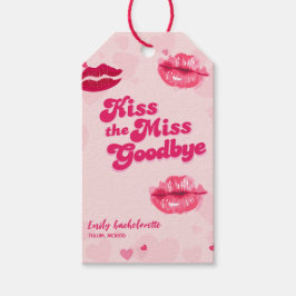 Etiquetas Para Regalos Despedida de soltera de Kiss the miss Adiós fiesta