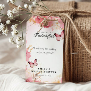 Etiquetas Para Regalos Despedida de Soltera 'Me Da Mariposas'