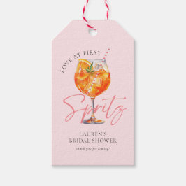 Etiquetas Para Regalos Despedida de soltera Modern Pink Aperol Spritz