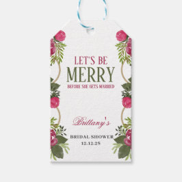 Etiquetas Para Regalos Despedida de Soltera Navideña Alegrémonos