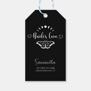 Etiquetas Para Regalos Despedida de soltera personalizada celeste gótica
