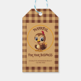 Etiquetas Para Regalos Día de Acción de Gracias en Turquía