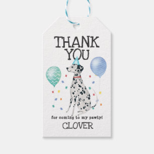 Etiquetas Para Regalos Día de cumpleaños del perro de Dalmacia Gracias et