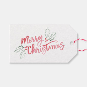 Etiquetas Para Regalos Día de fiesta inclinado elegante de las Felices