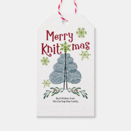 Etiquetas Para Regalos Día de fiesta que hace punto del feliz de Knitmas