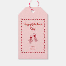 Día de Galentines Retro Rosa y Rojo