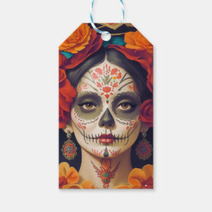 Etiquetas Para Regalos Día De La Catrina De Los Muertos 1