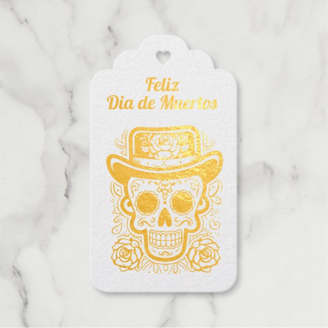 Etiquetas Para Regalos 💀 Día de Muertos (Anverso)