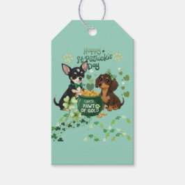 Etiquetas Para Regalos día de San Patricio "Pata de oro"  