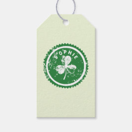 Etiquetas Para Regalos Día de San Patricio Trébol de la Suerte 