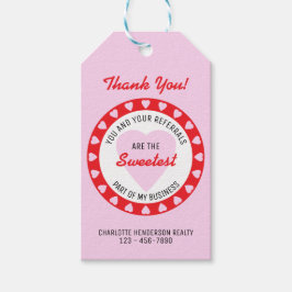Etiquetas Para Regalos Día de San Valentín Real Estate Sweet Referral