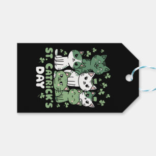 Etiquetas Para Regalos Día del gato de San Patricio Día divertido de Catr