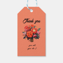 Etiquetas Para Regalos Día del Profesional Administrativo Tarjeta de agra