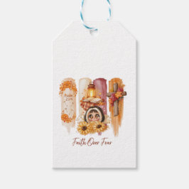 Etiquetas Para Regalos Diario encuadernado en tapa dura Faith Over Fear S