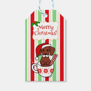 Etiquetas Para Regalos Dibujo animado del navidad del bigote del