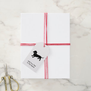 Etiquetas Para Regalos Dibujo del Dachshund