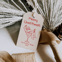 Dibujo Retro Santa Claus Rojo Feliz Navidad