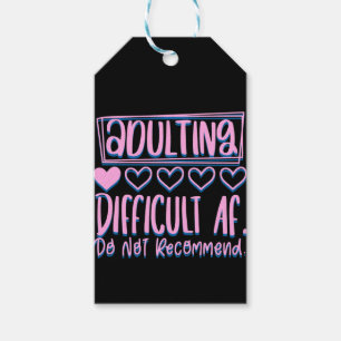 Etiquetas Para Regalos Difícil Dificultad para Adultos No Recomendaría