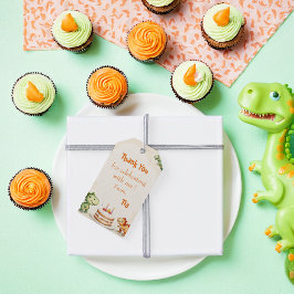 Etiquetas Para Regalos Dinosaur 2º cumpleaños Gracias por Favorecer Etiqu