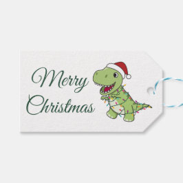 Etiquetas Para Regalos Dinosaur Christmas Snow Winter T-Rex Dino Adult Cl