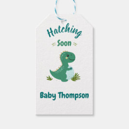 Etiquetas Para Regalos Dinosaurio editable niño niño niño con ducha de ca