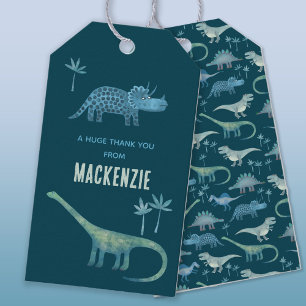 Etiquetas Para Regalos Dinosaurio Personalizado Gracias