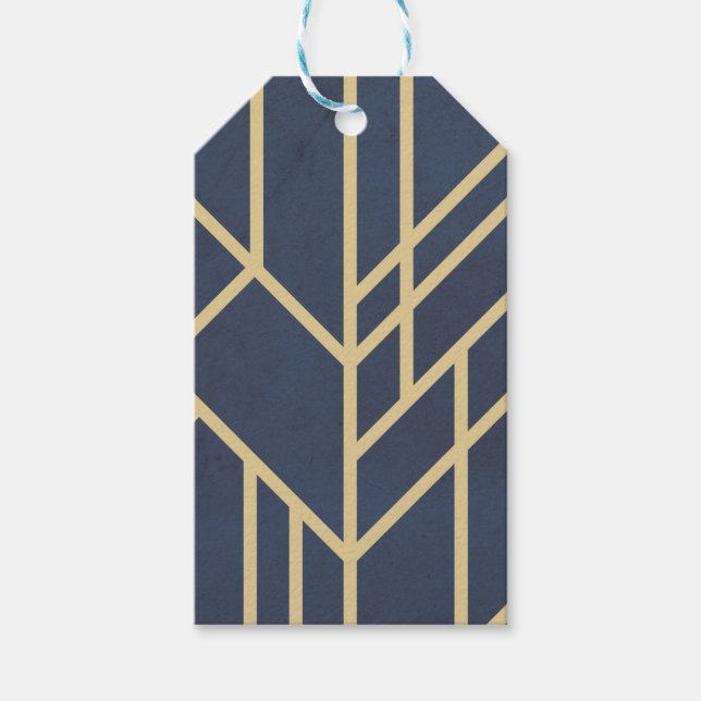 Etiquetas Para Regalos Diseño Art Deco (Anverso)