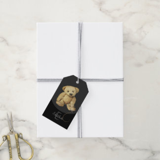 Etiquetas Para Regalos Diseño de artistas de oso - coser hecho a mano