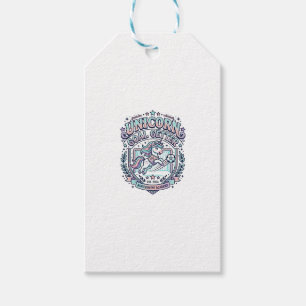 Etiquetas Para Regalos Diseño de camiseta gráfica retro de Unicorn Goal G