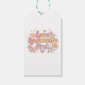 Etiquetas Para Regalos Diseño de cita floral Amor Propio Lindo | Estética