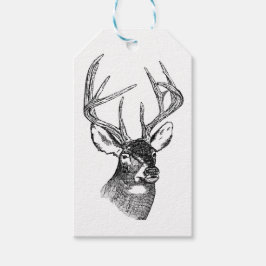 ETIQUETAS PARA REGALOS DISEÑO DE DEER CLÁSICO
