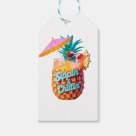Etiquetas Para Regalos Diseño de Fiestas tropicales de Sippin y Chillin