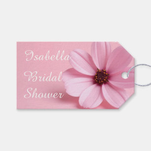 Etiquetas Para Regalos Diseño de guión de ducha nupcial floral de Cosmos 