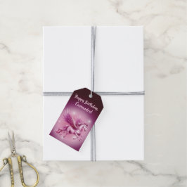 Etiquetas Para Regalos Diseño de la fantasía de Birday Pink Pegasus